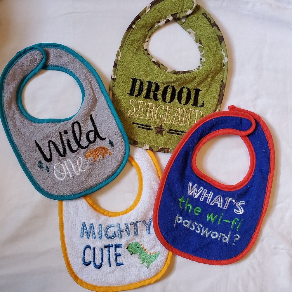 SALE💙5$/25 Baby bibs - set of 4